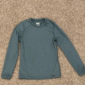Boys REI Co-Op Midweight Crew Long Underwear Top, Size M 10-12